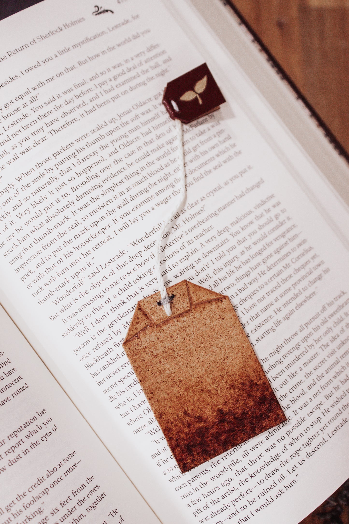 Black Tea Bag Bookmark