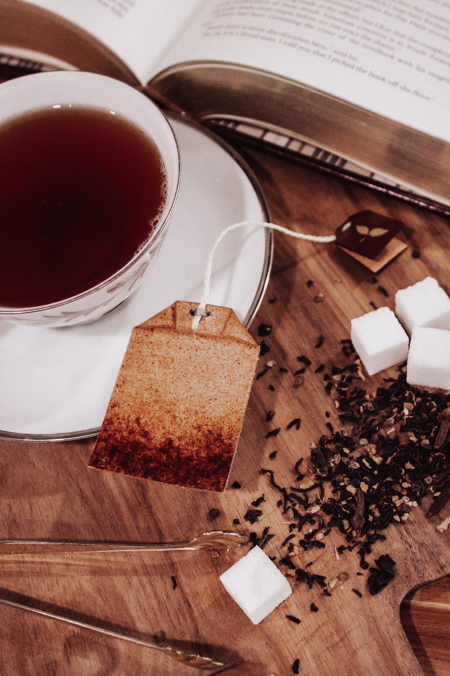 Black Tea Bag Bookmark