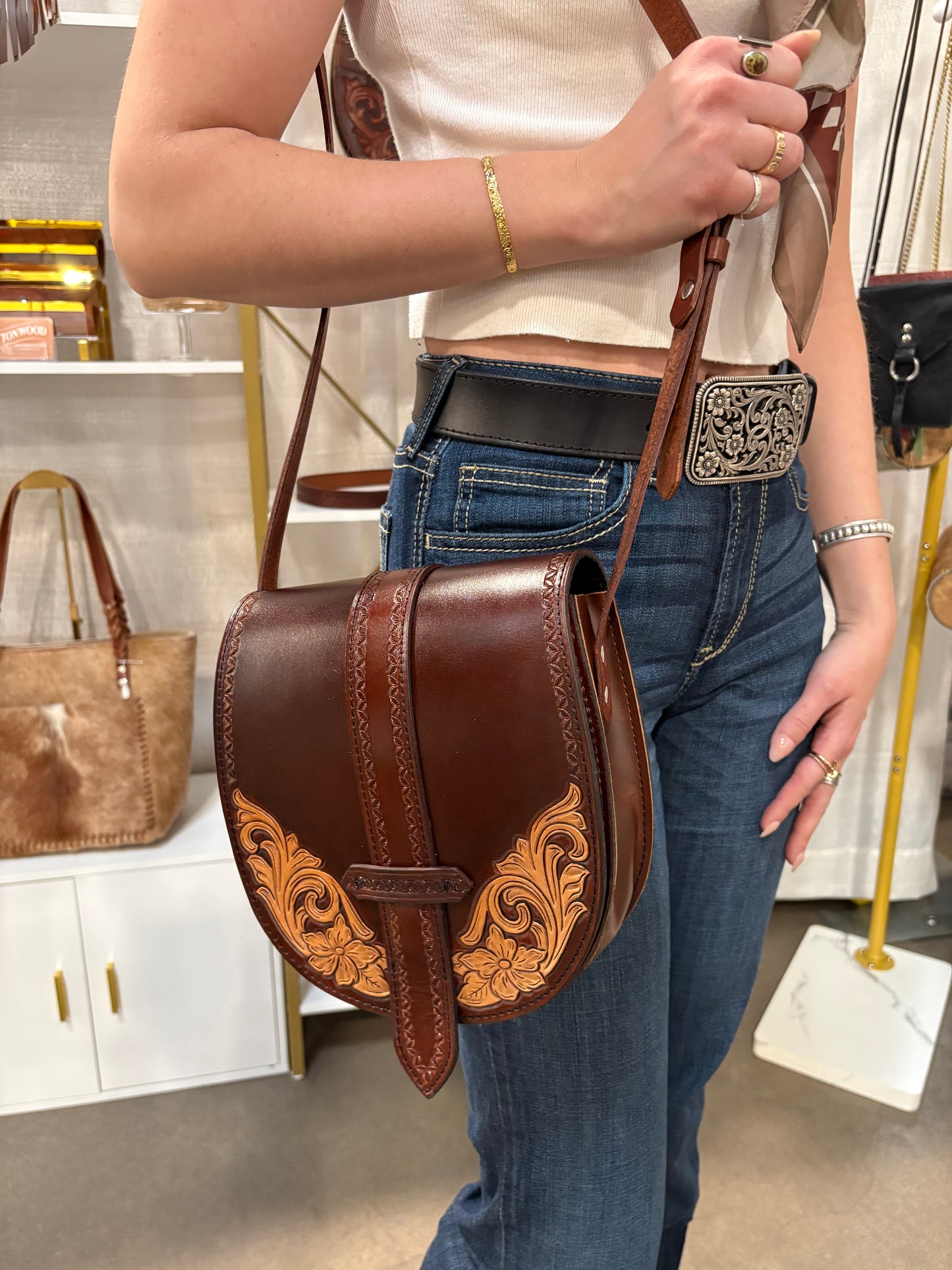 The Rancho - Chocolate Floral Scrollwork