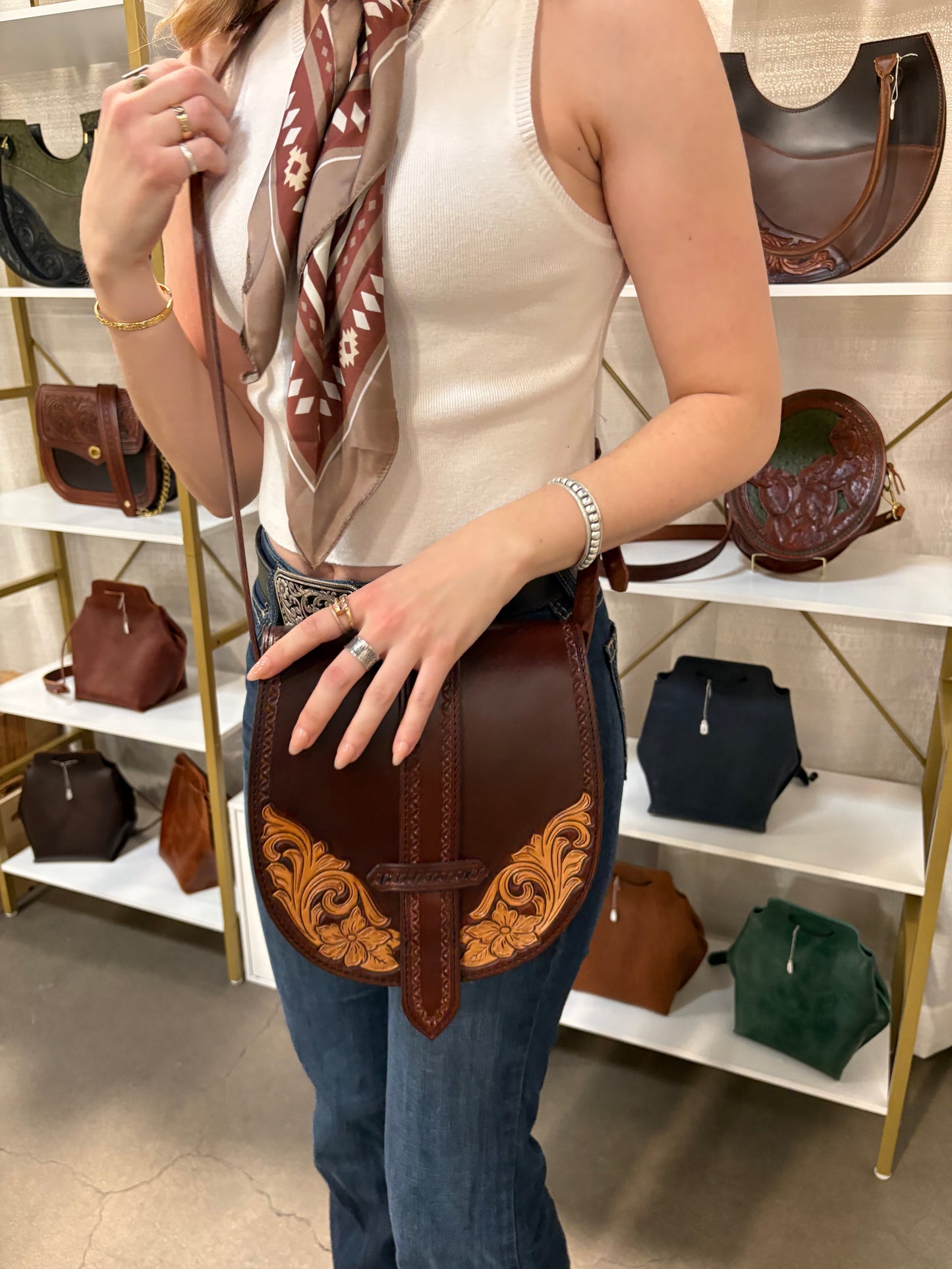 The Rancho - Chocolate Floral Scrollwork