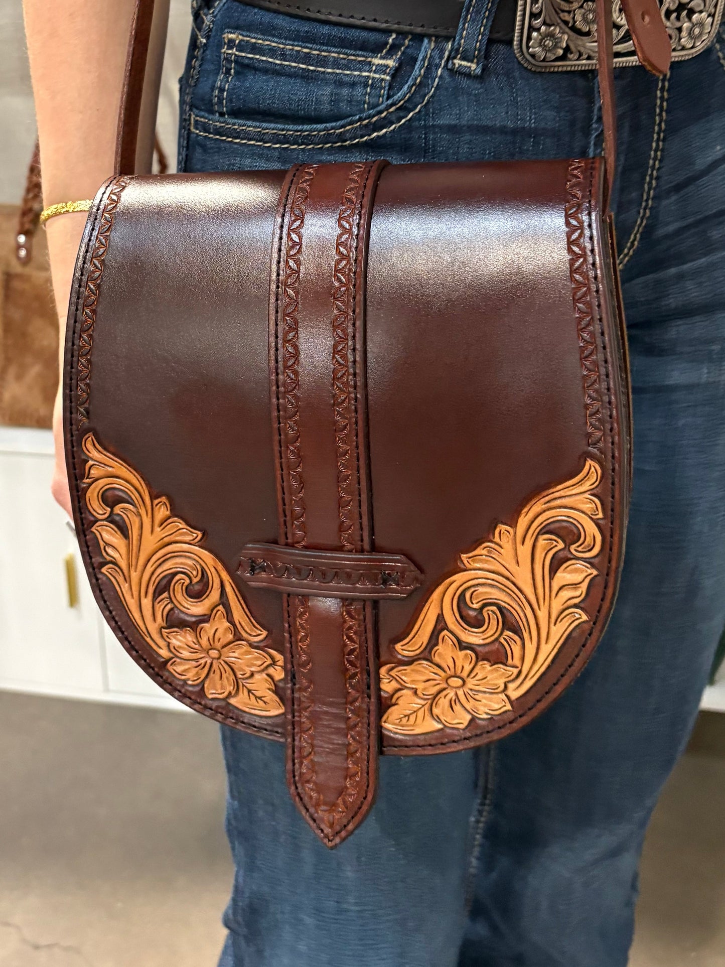 The Rancho - Chocolate Floral Scrollwork