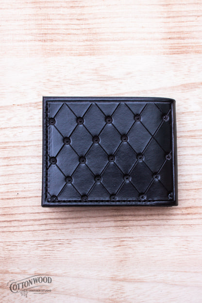 Quilted Scroll Bifold Wallet