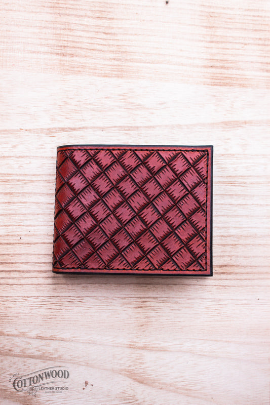 Checkered Bifold Wallet