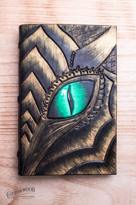 Green Gold Dragon Eye Journal