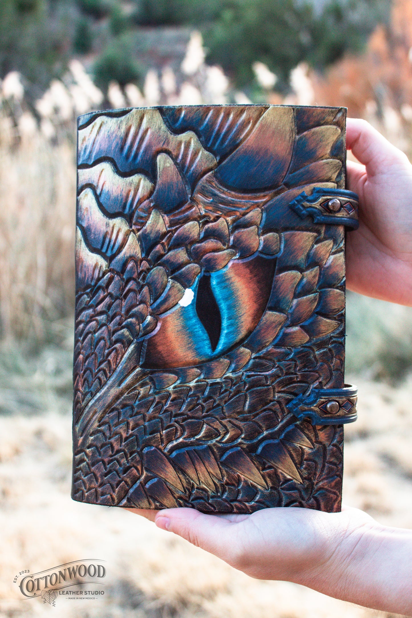 Navy/Gold Dragon Eye Journal Extra Large