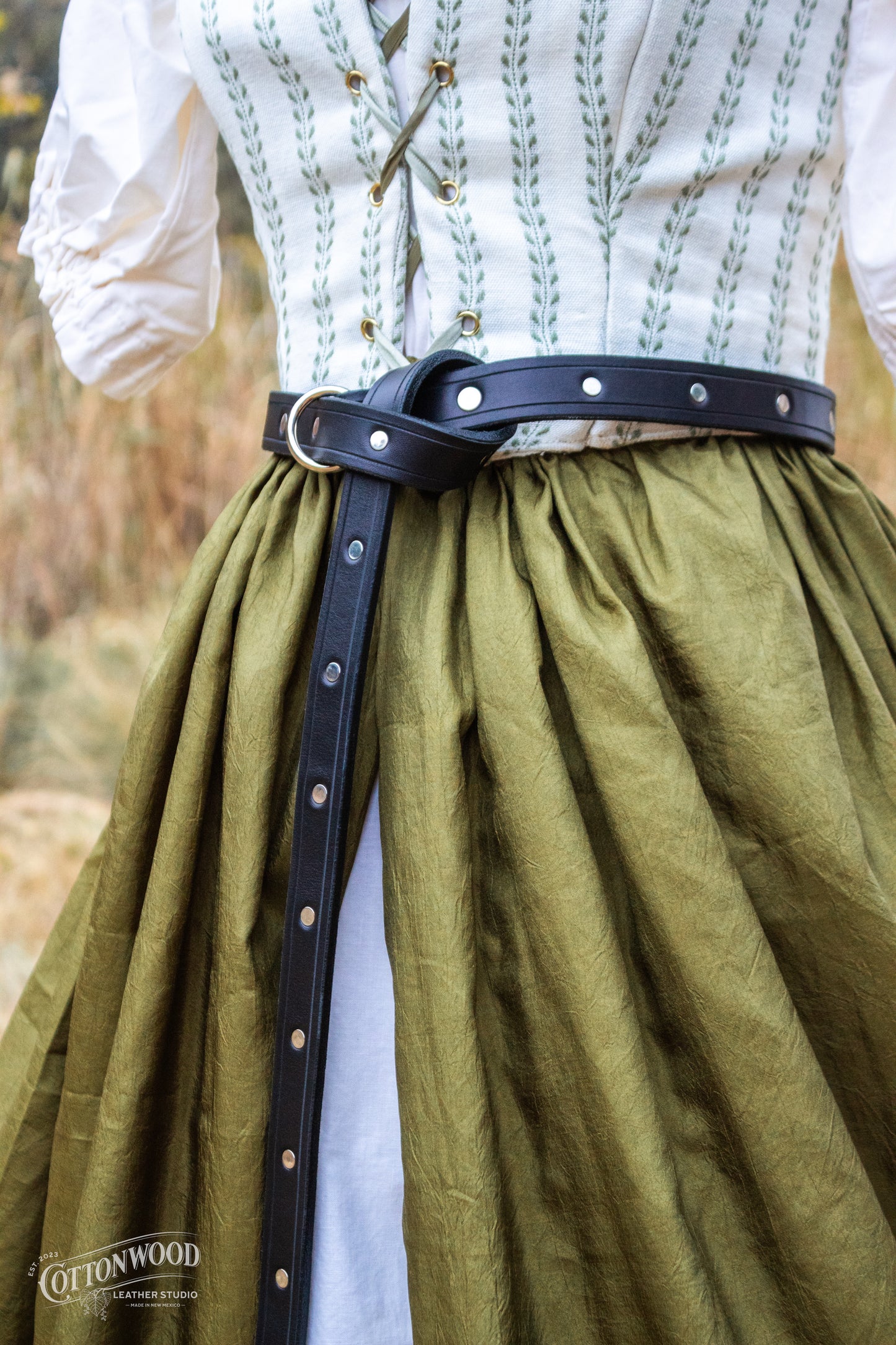 Black Studded Belt