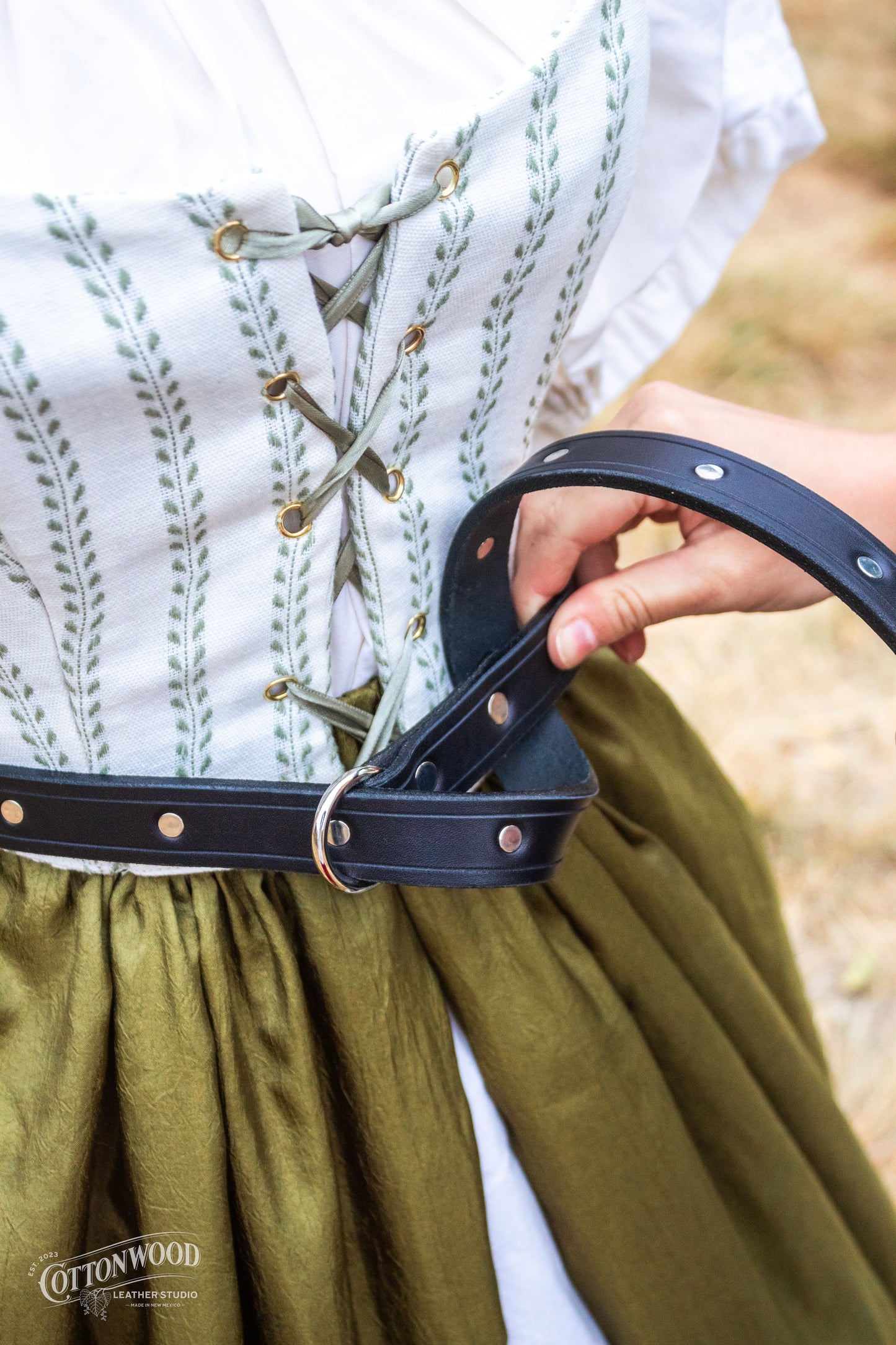 Black Studded Belt