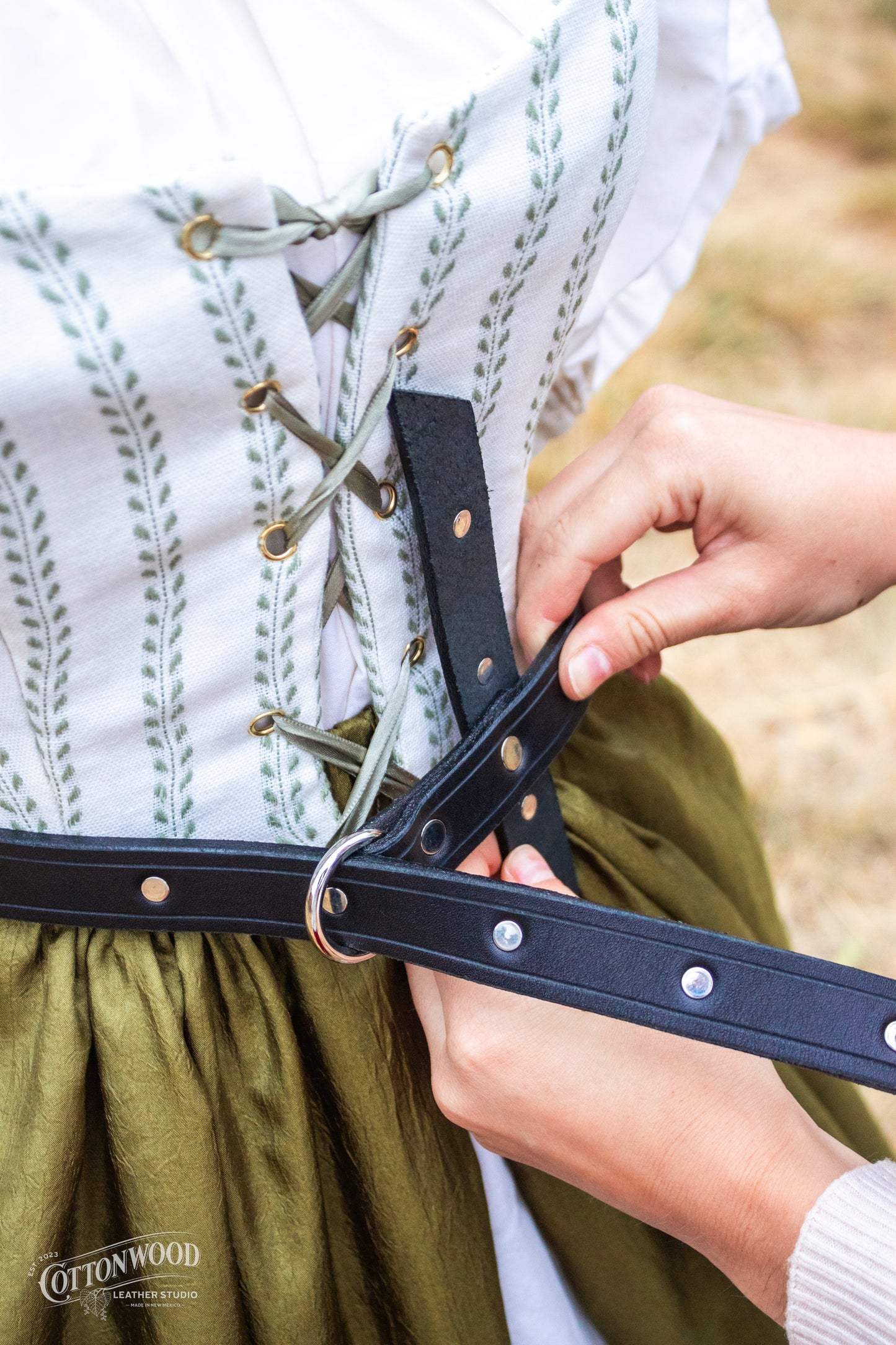 Black Studded Belt