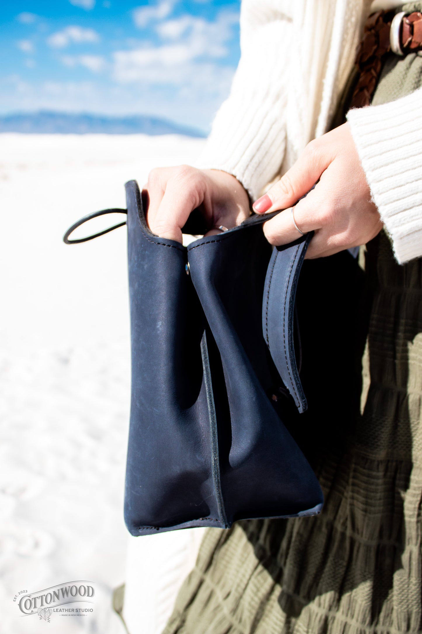 Navy Santa Fe Bag